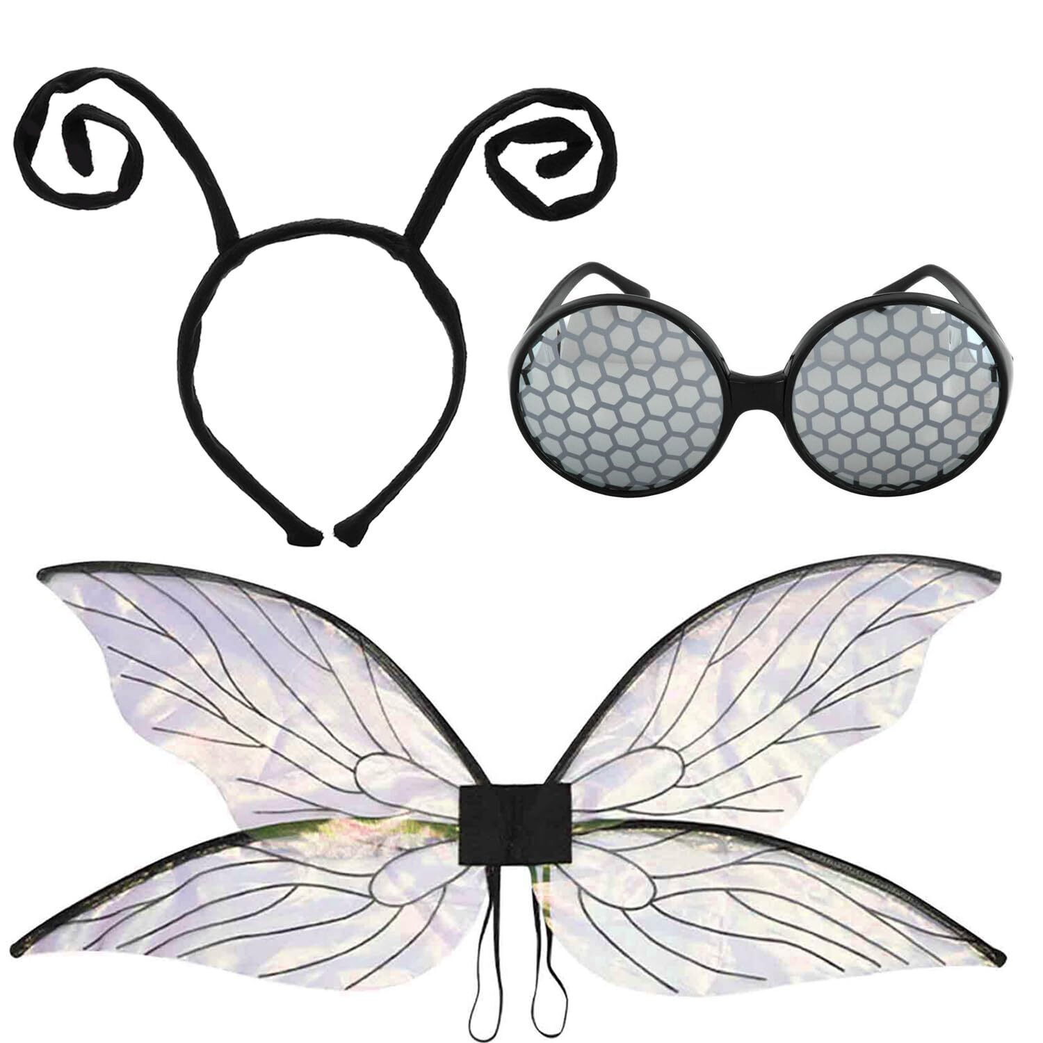 7611 Fly Costume Bug Accessoriess Set Bug Wings Butterfly